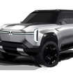 三菱 パジェロ 新型のエクステリアデザインスケッチ