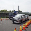 滞留車両（2026年地震防災訓練）
