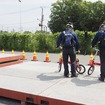 保全特別パトロールが首都高3号渋谷線の段差に到着（2026年地震防災訓練）