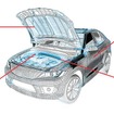 自動車用吸音表皮材の使用実績例