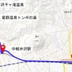 長野県軽井沢町の自動運転バス運行ルート