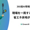 360度カメラやサーモカメラ等で取得した工場の現場データをAIで解析し、省エネ施策候補を自動で抽出・レポート化する新サービス「360度AI現場診断」