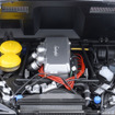 「カウンタック LP5000 QV」の5.2リッターV12エンジンをフロントに縦置き搭載。補器類や細かな配線まで精密に再現。