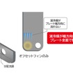 気液二相の冷媒を流した冷媒用プレートの液冷媒の流れ