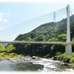 環境配慮型コンクリートを適用した「御岳小橋」のイメージパース