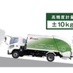 ±10kgの高精度計量。傾斜地でも計量精度を維持