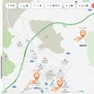 観光DX推進に関する連携協定を締結中の「別府・湯布院大温泉郷エリア」のマップを展示