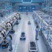 住友電装のAIロボット協調のスマートファクトリーのイメージ