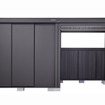 ヨド物置BLACKエルモコンビ 連結イメージ