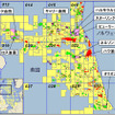 PSIUK社保有鉱区および油田位置図