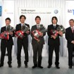 4部門優勝者。向かって左から中川、瑜伽、久保田、坂巻各選手、ドリザスVGJ社長