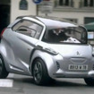 フランス・パリ市内で、デモ走行を行うEVコンセプトカー BB1