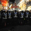 渋谷駅前スクランブル交差点のカウントダウンには、これだけ多くの警察官を投入が必要だった（撮影＝中島みなみ）