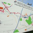 国道295号沿いに立つ成田空港周辺案内図