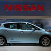 2020年にはEVの年間販売台数を80万台にするという（写真は日産リーフ）