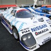 新旧のレーシングカーなどの展示も目玉のひとつ。写真は、86年のルマンで総合16位となった日産「R85V」