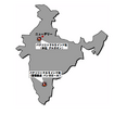 インド共和国拡大図