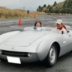 雨のチェックポイントに滑り込んだアバルト207-Aスパイダーコルサ/ボアノ