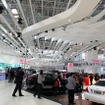 トヨタブース。中国仕様のクラウンは、日本でいうクラウンマジェスタだ