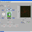 RoboCarのセンサ情報をLabVIEWで表示している画面