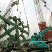 世界最大級のシールドマシンの組立て状況