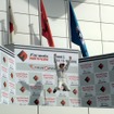 優勝の平手、表彰台でシューマッハばりのジャンプ