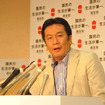 枝野幸男幹事長（2日・民主党本部）　撮影＝中島みなみ