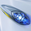 日産が公開した新型EVタウンポッドの一部分