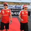 マッサ（向かって右）とアロンソ（日本GP）