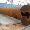 東駿河湾環状道路の高架橋基礎工事に採用された回転圧入鋼管杭「NSエコパイル」工法