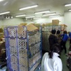 物流倉庫で荷物の仕分け作業。支援物資は日本財団を通じて送られてくる。
