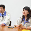 市光工業 人事総務部 PDP課 金澤均氏（左）と伊藤恭子氏