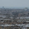 東日本大震災 津波で壊滅的な被害を受けた海沿いの街（宮城県山元町付近）