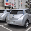 日産レンタカー花京院店のEVリーフ