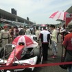 予選3位の塚越広大（ダンディライアン・ホンダ）。決勝はピットでのロス等もあり7位に終わる
