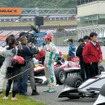 元F1ドライバーの勝利に、メディアも殺到。
