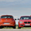 BMW1シリーズ新型（左がアーバン、右がスポーツ）