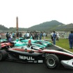 レースを終えた上位3台。手前から順にオリベイラ車、ロッテラー車、中嶋一貴車