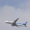 検証飛行で来日した、ANA塗装の、ボーイング社有787ドリームライナー（7月上旬）