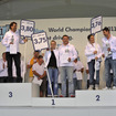 Think Blue. World Championship  2011。1位がいちばん低い表彰台。