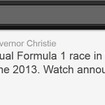 2013年6月、F1米国GPが開催されることを告げたニュージャージー州クリス・クリスティ知事の公式Twitter