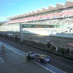 GT500とGT300の第2レースの予選は、金曜の雨によって土曜朝に延期された。紫電がコースに向かう。