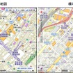 「いつもNAVI（web）」街歩き地図は、地下鉄の出入口を優先して表示。