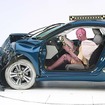 米国IIHS（道路安全保険協会）が実施したホンダCR-Zの衝突テスト