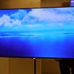 55型の有機ELテレビ。とにかくその薄さに注目が集まった