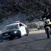 バイクとポリスカーによるドリフト追走イメージ映像（動画キャプチャー）