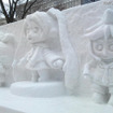 昨年の初音ミク雪像