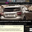 新型Aクラスのリアスタイルの画像を公開したハンガリーの『automobil.hu』