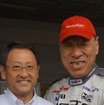 トヨタ自動車の豊田章男社長と「モンスター田嶋」こと田嶋伸博選手