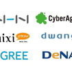 NHN、サイバーエージェント、ドワンゴ、ミクシィ、グリー、DeNA ロゴ  